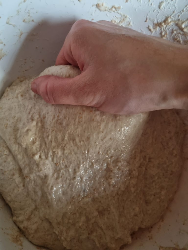 Stretch sourdough bread